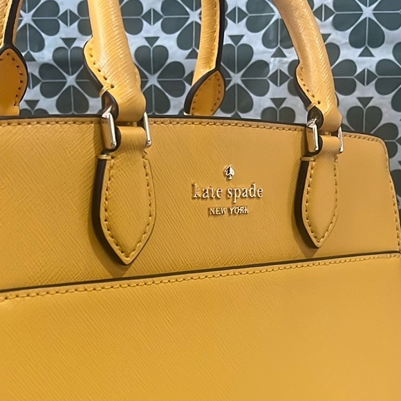 ♠️kate spade Madison Saffiano Small Satchel, Daffodil NWT - Picture 8 of 13